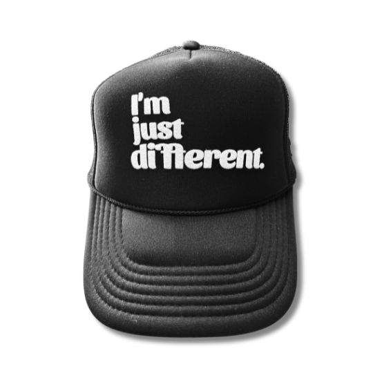 I'm Just Different Trucker Cap (Black)