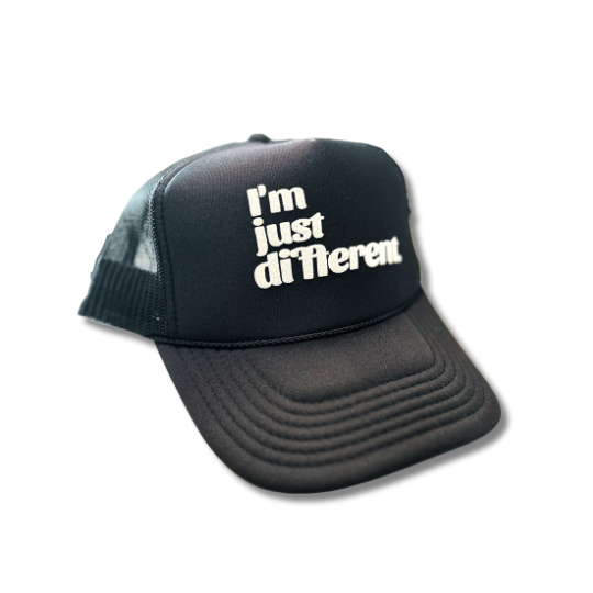 I'm Just Different Trucker Cap (Black)