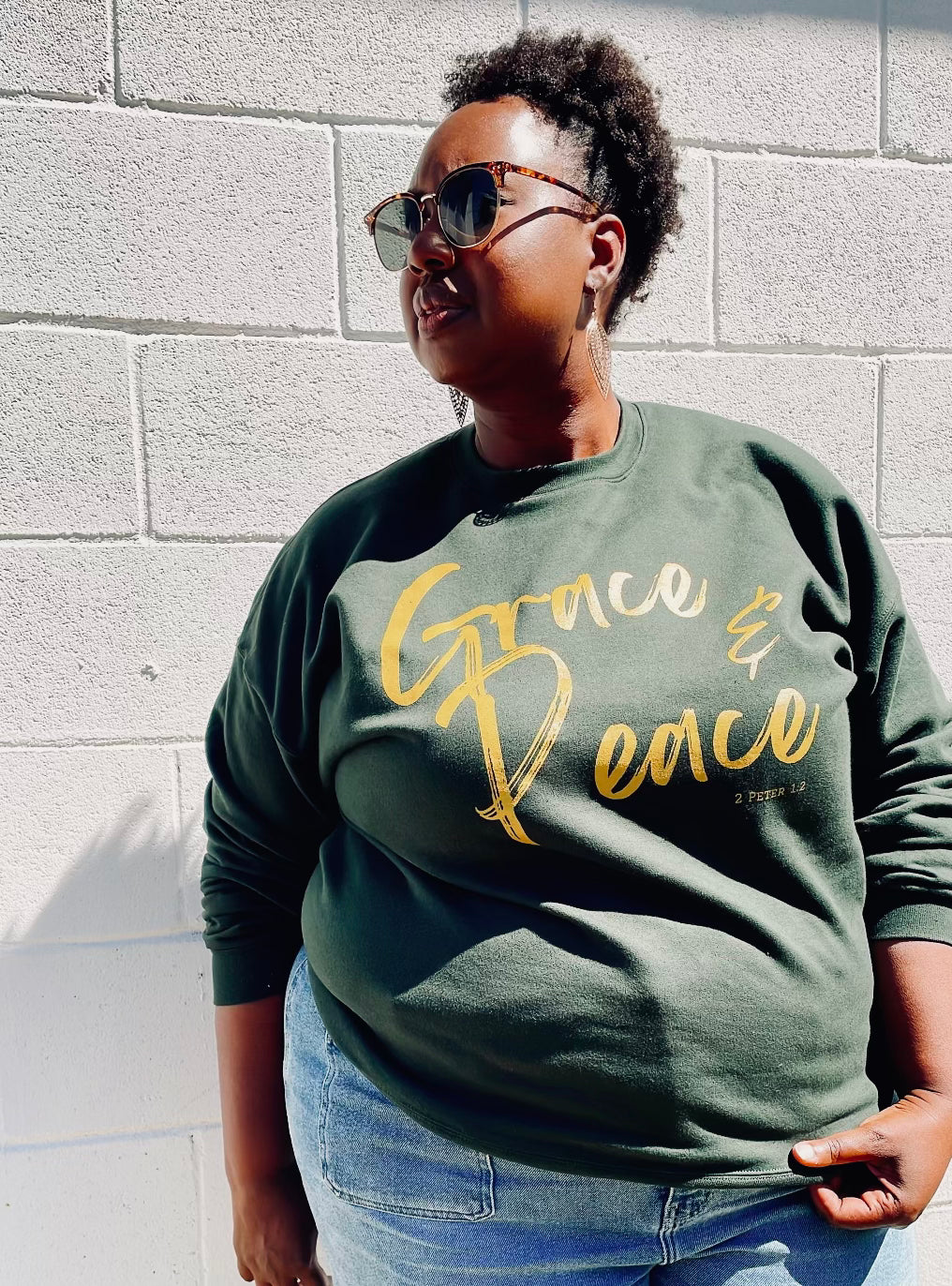 Grace & Peace Sweatshirt (Forest Green)