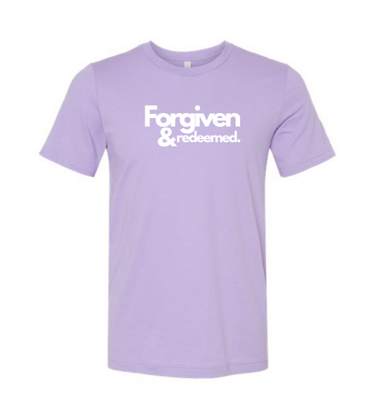 Forgiven & Redeemed T-Shirt (Lavender)