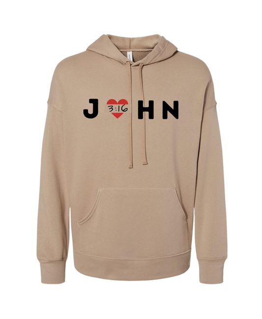 John 3:16 Hoodie (Tan)