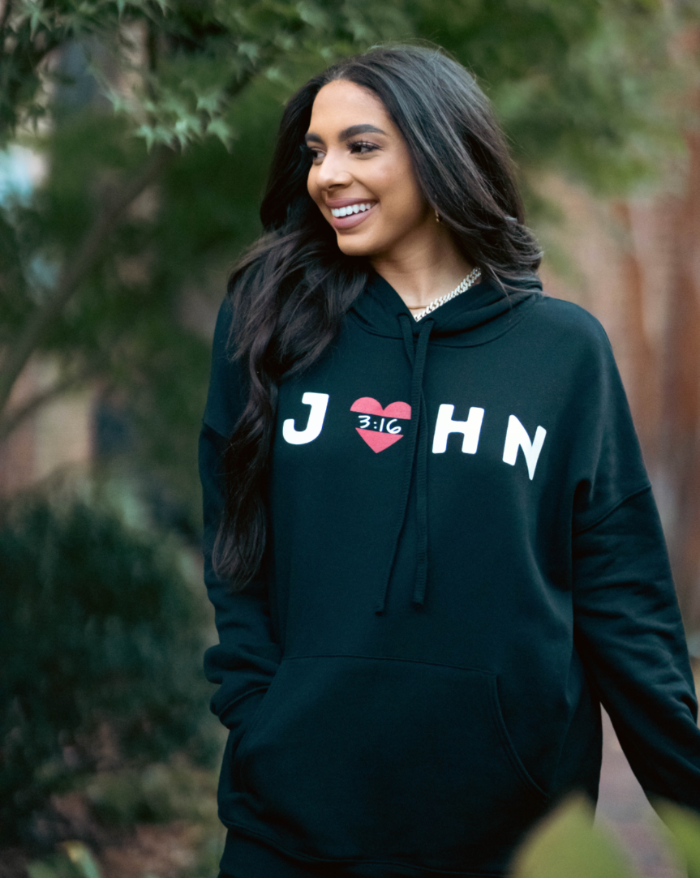 John 3:16 Hoodie (Black)